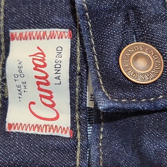 LANDS END Canvas 28 Pin Straight Jean - Picture 4 of 12